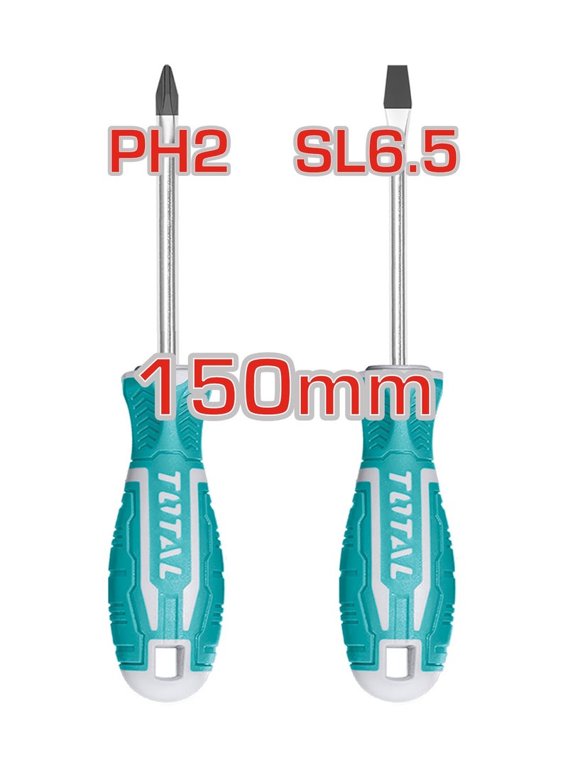 TOTAL 24 Piece Screwdriver and Bits Set with Magnetic Shank, Phillips, Slotted, Hex, Torx Bits, Precision Screwdriver - Image 5